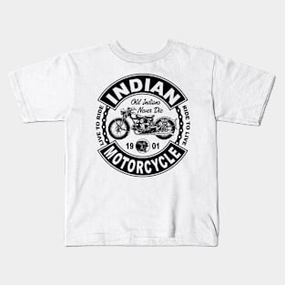 Indian motorcycle live to ride Kids T-Shirt